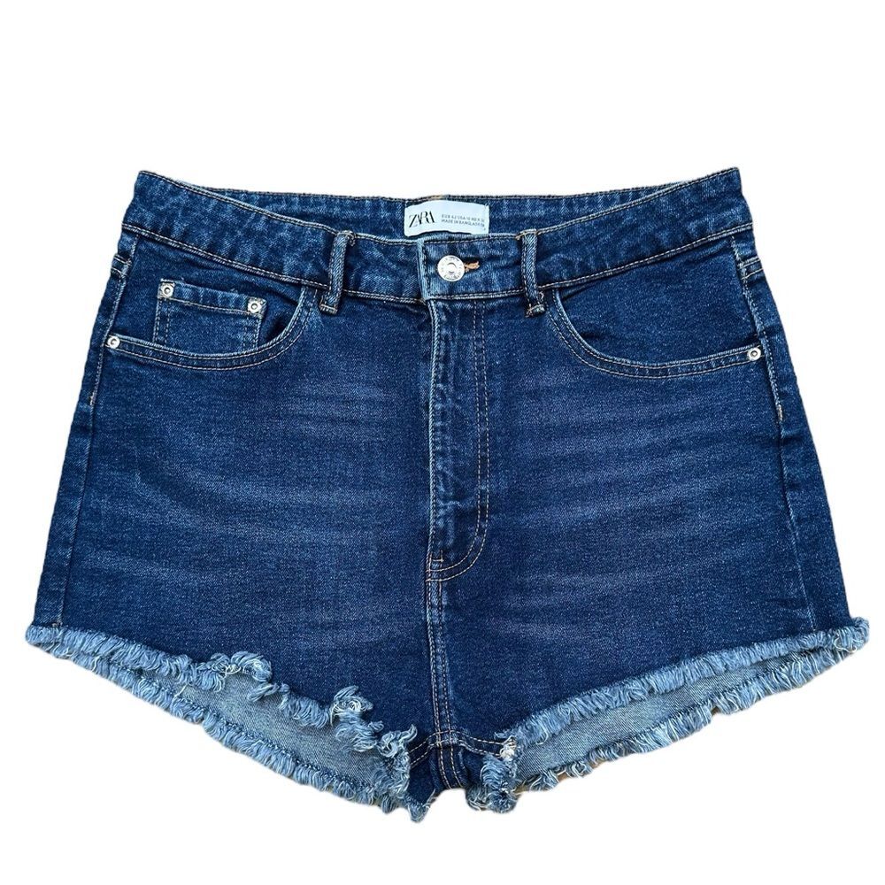 Zara Join Life Shorts - Size 10 - High Rise - Fringe Hem - Like New!